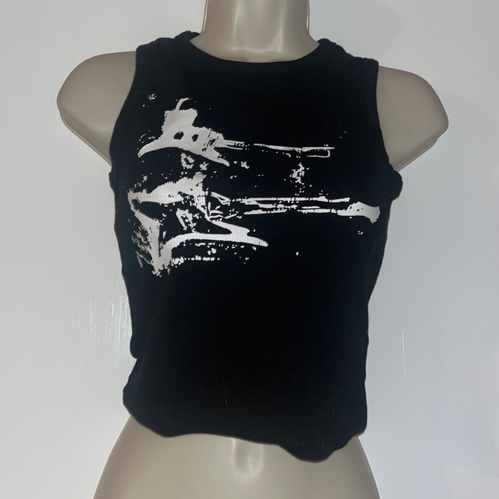 Emmiol Black Cropped Tank Top
